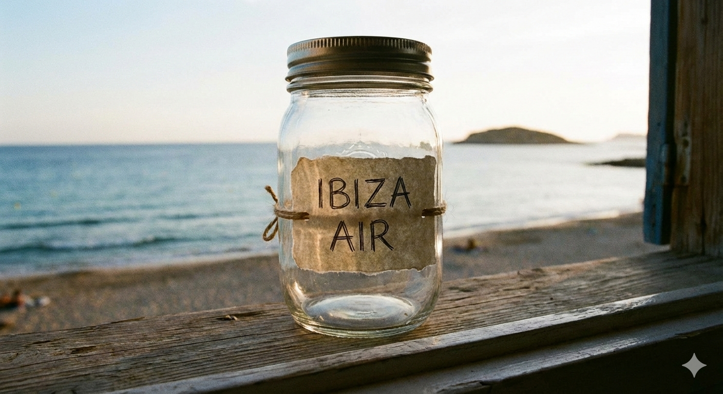 Ibiza Air mason jar